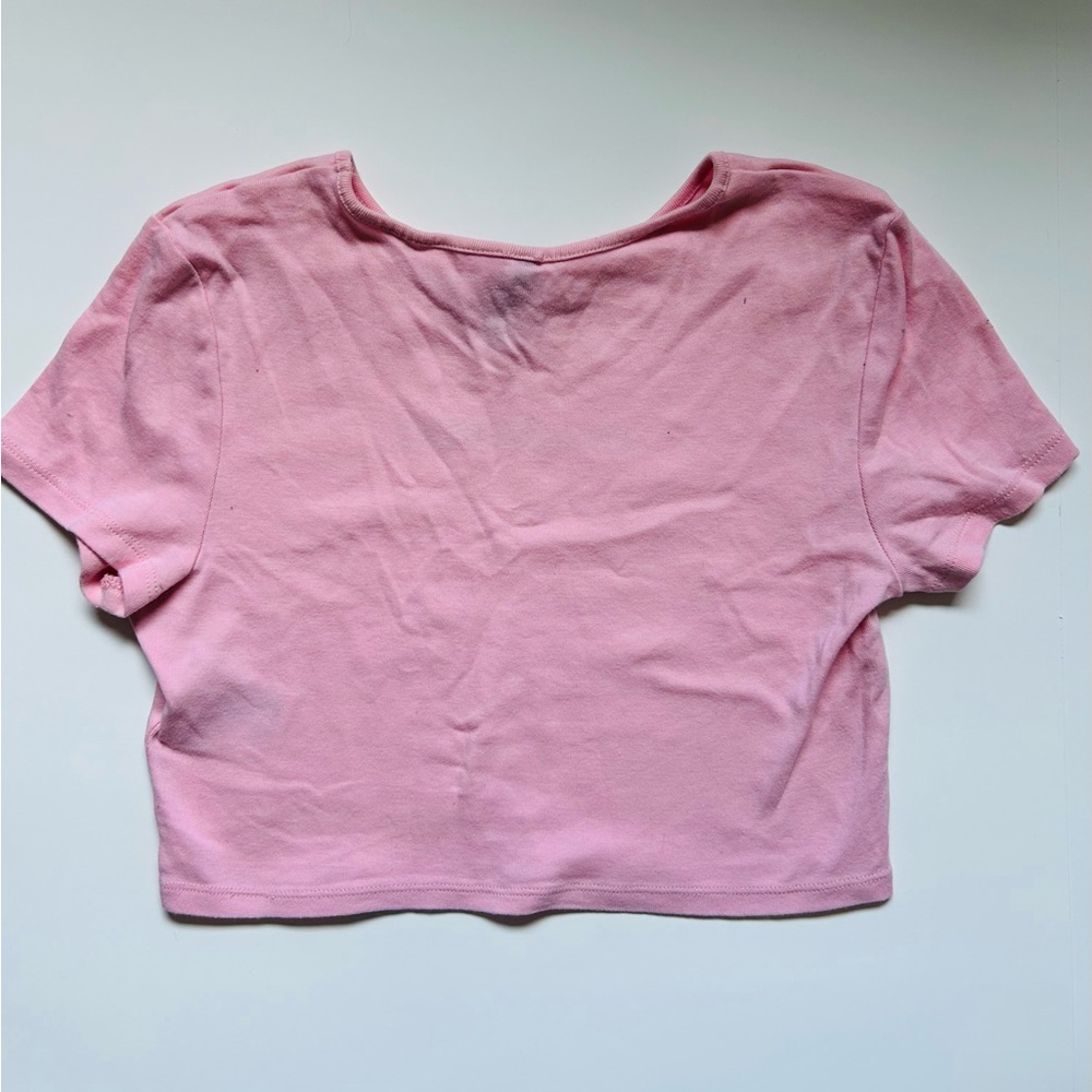 H&M x Blackpink Pink Crop Top Size M - Picture 3 of 7
